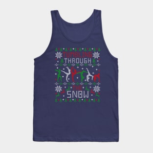 Tumbling Gymnastics Ugly Christmas Sweater Party Shirt Tank Top